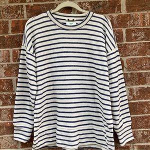 Aerie Women's Long Sleeve Striped Round Neck Sweater NWT Size Small